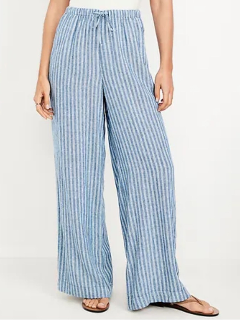 Blue Island Seersucker Stripe Beach Pant NWT